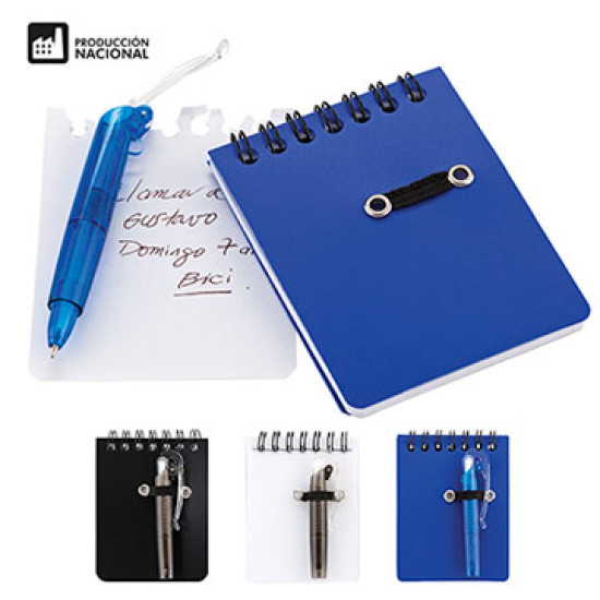 Mini Libreta Publicitaria Blue PD I Accesorios Promocionales Mini Libreta Publicitaria Blue PD I Accesorios Promocionales
