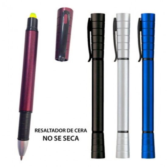 Bolígrafos Arvat 2-1 con Resaltador I Promocionales Bolígrafos Arvat 2-1 con Resaltador I Promocionales