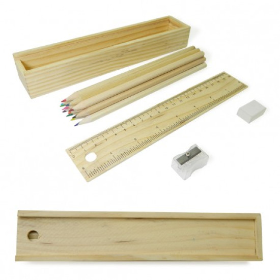Kit Escolar Madera I Accesorios Promocionales Kit Escolar Madera I Accesorios Promocionales