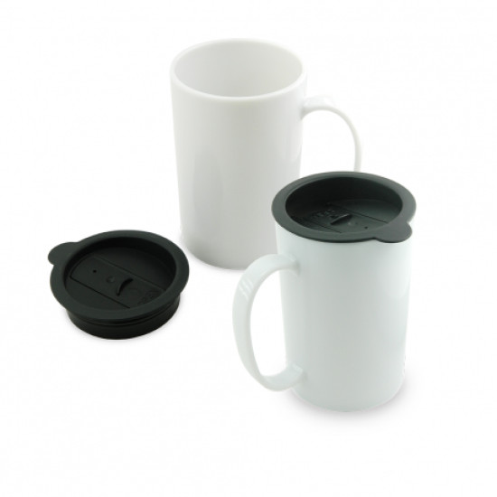 Mug Publicitario Mediano con Tapa I Promocionales Manufacturados Mug Publicitario Mediano con Tapa I Promocionales Manufacturados