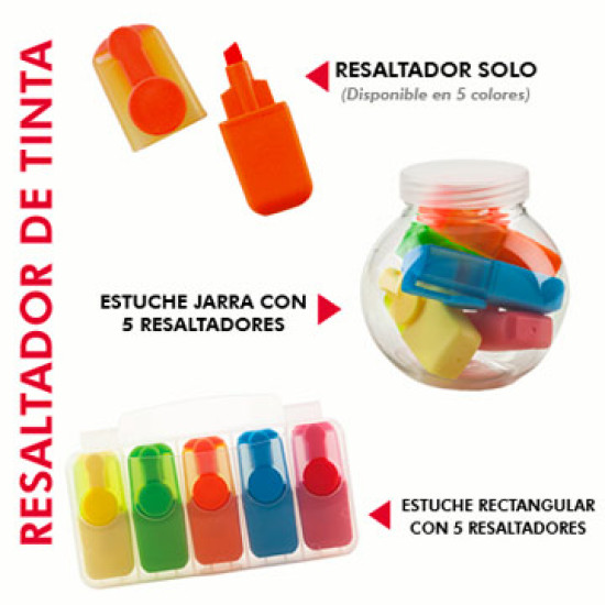 Mini Resaltadores Tinta I Accesorios Promocionales Mini Resaltadores Tinta I Accesorios Promocionales